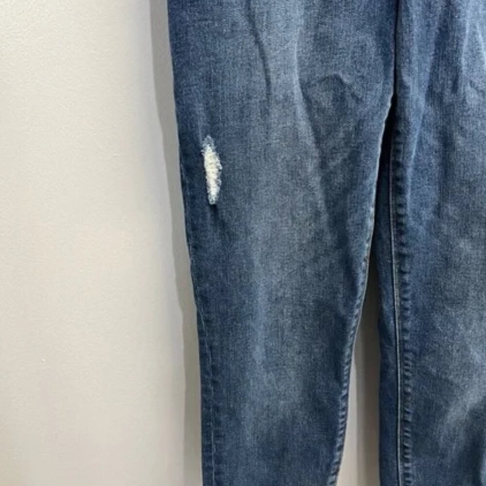 SPANX High Waisted Lightly Distressed Skinny Jeans - Size Medium - Picture 4 of 6